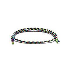 17# Bracelet tressé fait main coloré avec boucle de sécurité simple et à la mode