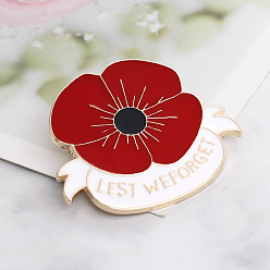 Dark Red Veteran Poppy Badge: Unique Military Style Emblem for Patriotic Fashion Statement, Dark Red