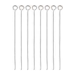 304 Stainless Steel Фурнитура для ювелирных изделий из нержавеющей стали, устойчивая к потускнению, 40x0.6 мм, отверстие : 2 мм