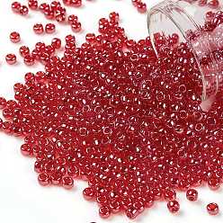 (109B) Siam Ruby Transparent Luster Тохо 11/0 круглые бусины, японский бисер, (109 b) прозрачный блеск сиамского рубина, 2.2 мм, отверстие : 0.8 мм, Около 1110 шт / 10 г