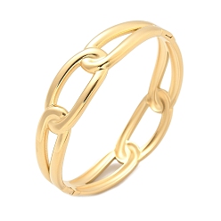 Настоящее золото 14K 304 браслеты из нержавеющей стали, шарнирные браслеты для женщин, цепочка-оберег, ионное покрытие (ip), с застежками, реальный 14 k позолоченный, внутренний диаметр: 2-3/8x2 дюйм (5.9x5.2 см)