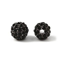 Реактивный Самолет Сплавочные бусины, со стразами, класс А, круглые, металлический черный , Размер : диаметром около 8 мм , отверстие : 2 мм