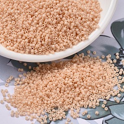 (DB2351) Окрашенный Непрозрачный Бледно-персиковый Дуракоат Бусины miyuki delica, цилиндр, японский бисер, 11/0, (db 2351) дюракоат непрозрачный бледно-персиковый, 1.3x1.6 мм, отверстие : 0.8 мм, Около 2000 шт / 10 г