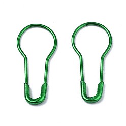 Морско-зеленый Окрашенные распылением железные булавки из калебаса, Маркер вязальной строчки, цвета морской волны, 21.5x9.5x1.5 мм, штифты : 0.5 мм