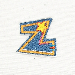 Letter Z Computerized Embroidery Cloth Iron on/Sew on Patches, Costume Accessories, Appliques, Letter.Z, 38x39mm