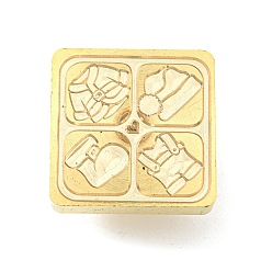 Clothes Christmas Theme Wax Seal Brass Stamp Head, for Wax Seal Stamp, Golden, Clothes, 25x25x14.5mm, Inner Diameter: 7mm