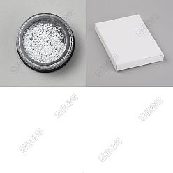 Белый 500 латунные кабошоны в рождественской тематике., ногтей декоративные аксессуары, снежинка, белые, 4x4x0.1 мм