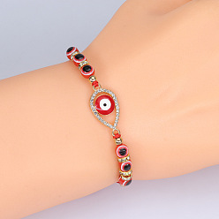 3 Adjustable Evil Eye Bracelet with Kabbalah Charm for Luck and Protection - Perfect Christmas Gift
