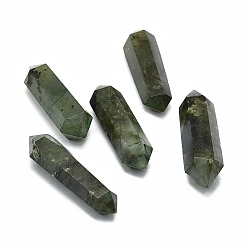 Labradorite Natural Labradorite Beads, Healing Stones, Reiki Energy Balancing Meditation Therapy Wand, No Hole/Undrilled, Double Terminated Point, 54~55x13~16x12~14mm