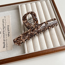 Кокосово-Коричневый Заколки для волос в форме когтей из ацетата целлюлозы, аксессуары для волос для женщин и девочек, кокосового коричневый, 116x55 мм