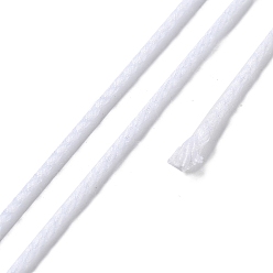 Белый Дым 20м плетеный шнур из полиэстера для изготовления ювелирных изделий, круглые, серый, 2 мм, около 21.87 ярдов (20 м) / рулон