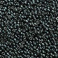 (601) Aqua Teal Metallic Тохо 11/0 круглые бусины, японский бисер, никелирование, (601) бирюзовый металлик, 2.2 мм, отверстие : 0.8 мм, Около 5555 шт / 50 г