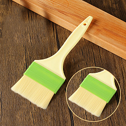 Лайм Экологически чистые масляные щетки из пластикового волокна, инструмент для выпечки, желто-зеленые, 220x75x7 мм