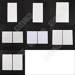 Белый 70шт 7 стиль термоусадочный пакет для домашних животных, мембрана вакуумной чашки, мешок термоусадочной пленки, двухпортовая сумка, прямоугольные, белые, 190~290x127~180x0.1 мм, 10 шт / стиль