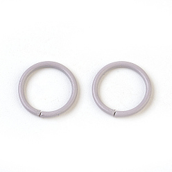 Light Grey Iron Jump Rings, Open Jump Rings, Light Grey, 18 Gauge, 10x1mm, Inner Diameter: 8mm