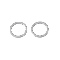 Stainless Steel Color 304 Stainless Steel Linking Ring, Stainless Steel Color, 10x1mm, Inner Diameter: 8mm