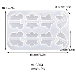 Bear Straw Pendants DIY Silicone Mold, Resin Casting Molds, for UV Resin, Epoxy Resin Craft Making, Bear, 158x101x90mm, Inner Diameter: 39mm