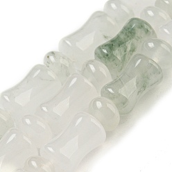 Other Jade Natural Jade Beads Strands, with Rondelle Beads, Bamboo Stick, 10x6mm,Hole:0.80mm