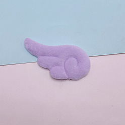 Lilac Wing Sew on Fluffy Ornament Accessories, DIY Sewing Craft Decoration, Lilac, 76x40mm
