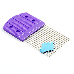 Medium Purple Paper Quilling Combs, DIY Paper Carding Craft Tool,  Creat Loops Accessory, for Macrame, Medium Purple, 14.7x8cm
