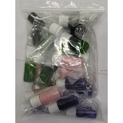 Mixed Color PET Plastic Empty Flip Cap Bottles, with PP Plastic Lids, for Travel Liquid Cosmetic Sample Storage, Mixed Color, 2.3x5.65cm, Capacity: 10ml(0.34 fl. oz)., 30pcs/set