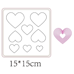 Сердце Резка дерева, Со сталью, для diy scrapbooking / фотоальбом, декоративная тисняющая бумажная карточка, изготовление изделий из кожи, Сердце Pattern, 150x150x9 мм