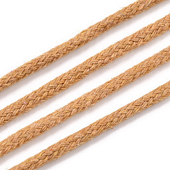 Goldenrod Cotton String Threads, Macrame Cord, Decorative String Threads, for DIY Crafts, Gift Wrapping and Jewelry Making, Goldenrod, 3mm, about 109.36 Yards(100m)/Roll.