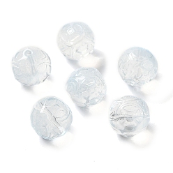 WhiteSmoke Transparent Glass Beads, Cube, WhiteSmoke, 12x12x12mm, Hole: 1.4mm
