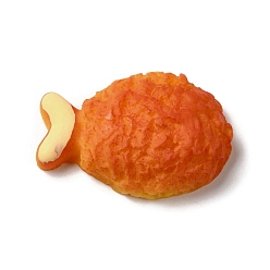 Коралловый Кабошоны из непрозрачной смолы, имитация еды, декодирование, питание, коралл, 20x30x10 мм