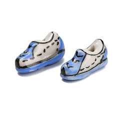 Shoes Фарфоровые бусины ручной работы, ручная роспись, обуви, 17.5~18.5x6.5x9~9.5 мм, отверстие : 1.6 мм
