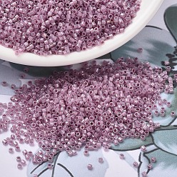 (DB1752) Sparkling Orchid Lined Opal AB MIYUKI Delica Beads, Cylinder, Japanese Seed Beads, 11/0, (DB1752) Sparkling Orchid Lined Opal AB, 1.3x1.6mm, Hole: 0.8mm, about 10000pcs/bag, 50g/bag