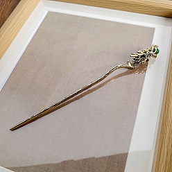 Античное Золото Палочки для волос из сплава для женщин, дракон, античное золото , 165 мм