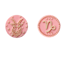Capricorn Twelve Twelve Constellations Food Grade Eco-Friendly Silicone Focal Beads, Capricorn, 25mm