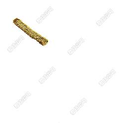 Gold 6Pcs Yarn & Rubber Elastic Headbands, with Plastic Paillette/Sequins, Hair Accessories, Gold, 170~180x29mm