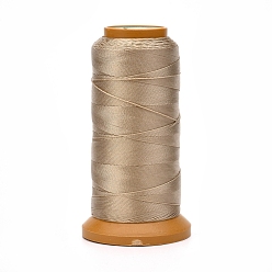 Tan Polyester Threads, for Jewelry Making, Tan, 0.7mm, about 437.44 yards(400m)/roll