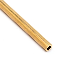 Golden Custom Copper Tube, Golden, 300x6x1mm, Hole: 4mm