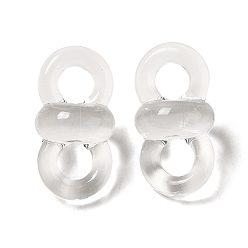 Clear Transparent Acrylic Connector Charms, Number 8 Links, Clear, 22x11.5x11mm, Hole: 5mm, about 625pcs/500g