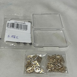 Light Gold 52шт 52 стили сплава стразы подвески, Письмо ~ Z, золотой свет, 12~16.5x3.5~14x2 мм, отверстие : 1.6~2 мм