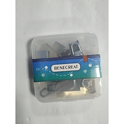 Mixed Color 16Pcs 8 Styles Zinc Alloy Zipper Slider, for Garment Accessories, Mixed Color, 2pcs/style