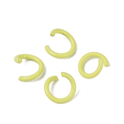 Kaki Clair Anneaux ouverts en fer peint à la bombe, kaki clair, Jauge 18, 8.5x1mm, diamètre intérieur: 5.5 mm, environ5050 pcs / 1000 g