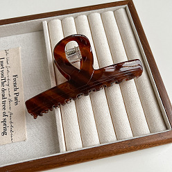 Кокосово-Коричневый Заколки для волос в форме когтей из ацетата целлюлозы, аксессуары для волос для женщин и девочек, кокосового коричневый, 116x55 мм