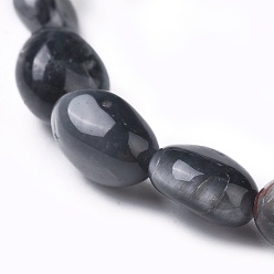 Орлиный Глаз Камень Натуральные браслеты из бисера / орлиного глаза из камня, упавший камень, самородки, внутренний диаметр: 2~2-1/4 дюйм (5.2~5.6 см)