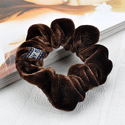 C91 deep coffee color Simple Plush Hairband for Autumn and Winter - Minimalist Hair Accessories.