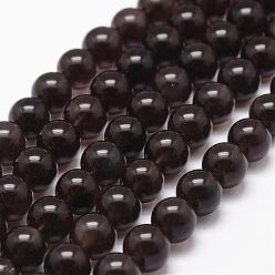 Coconut Brown Natural Obsidian Beads Strands, Grade AAA, Round, Coconut Brown, 10mm, Hole: 1mm, about 38pcs/strand, 15.7 inch