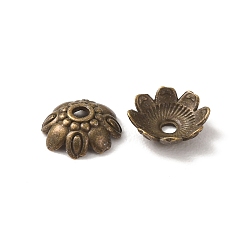 Bronce Antiguo Estilo tibetano casquillos del grano de la aleación, sin plomo y cadmio, Bronce antiguo, 9x3 mm, agujero: 2 mm