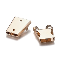 Light Gold Iron Bolo Tie Slide Clasp, for Bolo Tie Making, Light Gold, 30x25x9.5mm, Hole: 2.5mm, Inner Diameter: 3.5x17mm