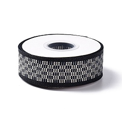 Black 10 Yards Flat Nylon Braided Ribbon, for DIY Jewelry Making, Black, 1 inch(25mm)