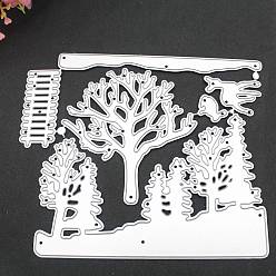 Tree Carbon Steel Cutting Dies Stencils, for DIY Scrapbooking, Photo Album, Decorative Embossing Paper Card, Tree, 113x133mm