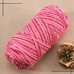 Hot Pink 5-Ply Milk Cotton Knitting Acrylic Fiber Yarn, for Weaving, Knitting & Crochet, Hot Pink, 2.5mm