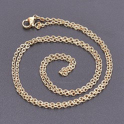 Golden Stainless Steel Cable Chain Necklace Making, for Beadable Necklaces Making, Golden, 60cm